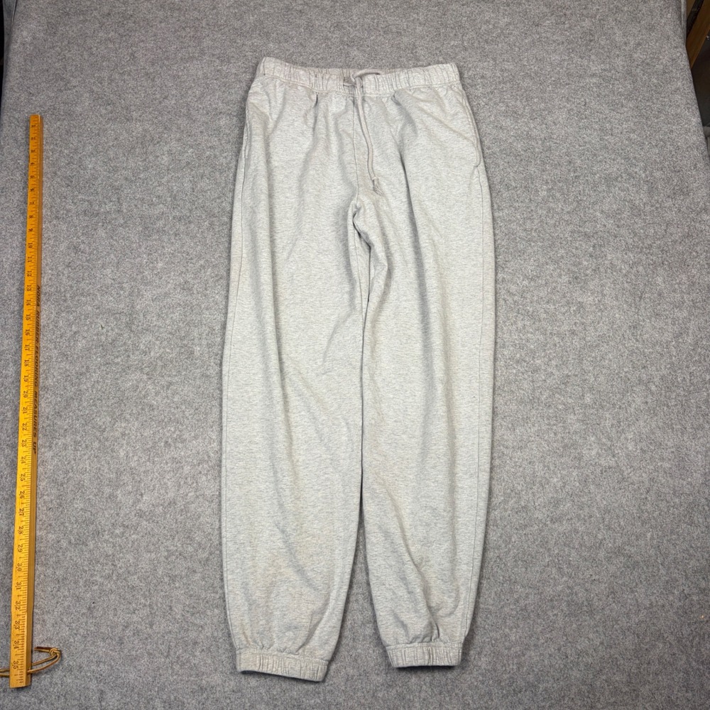 Aeropostale Mens Gray Heather Jogger Sweatpants Size Medium Drawstring Cuffs